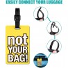 Kmt Style Badge valigia 12pz Bagagli Nome Viaggio etichetta Cognome...