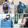 Kmt Style Badge valigia 12pz Bagagli Nome Viaggio etichetta Cognome...