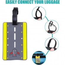 12 Badge valigia Bagagli Nome Viaggio etichetta Cognome Vacanza porta indirizzo