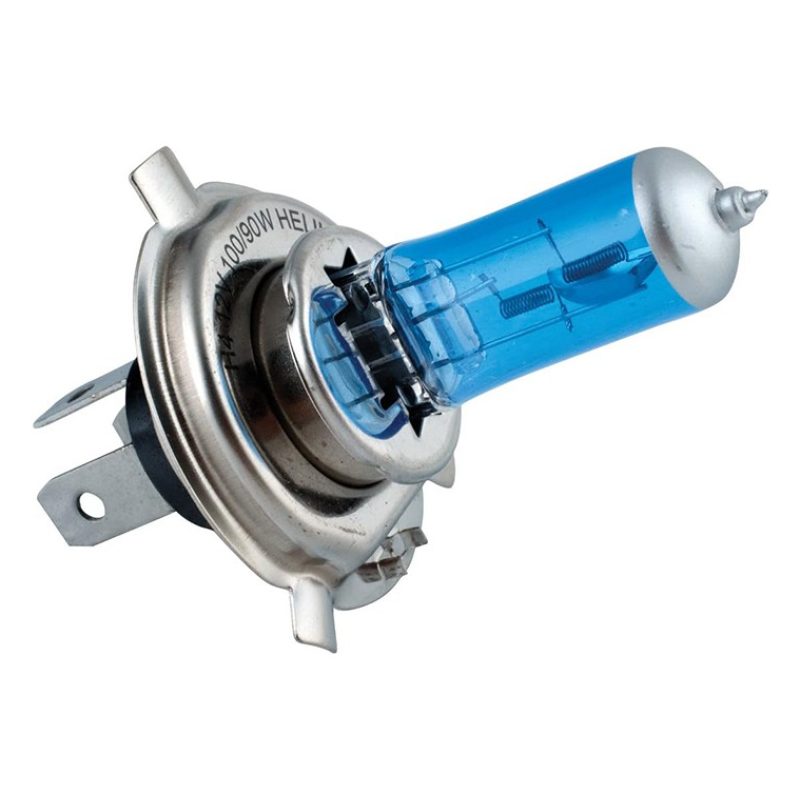 Kmt Style 2x Lampadine Alogene H4 Effetto Xenon luce Bianca 12V 90-...