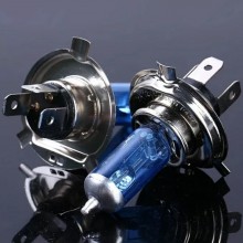 2x Lampadine Alogene H4 Effetto Xenon luce Bianca 12V 90-100W 4500K