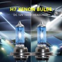 2x Lampadine Alogene H7 Effetto Xenon luce Bianco naturale 100W 4500K