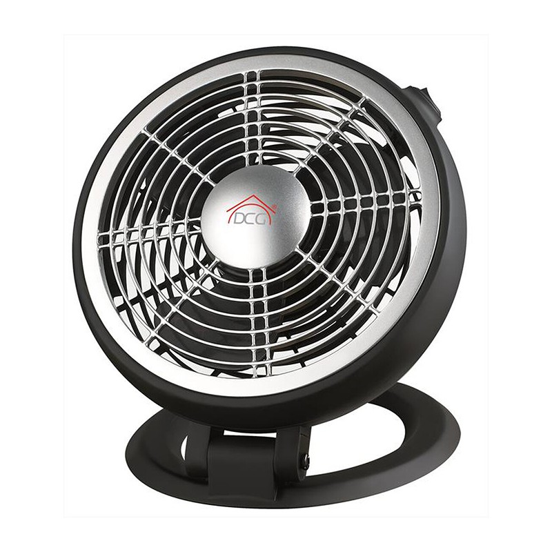 Ventilatore da tavolo pieghevole 25W 22cm portatile nero DCG VE9022
