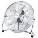 Ventilatore da terra cromato 130W 3 Pale Alluminio a 3 Velocita Diametro 45cm