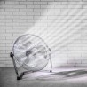 Ventilatore da terra cromato 130W 3 Pale Alluminio a 3 Velocita Dia...