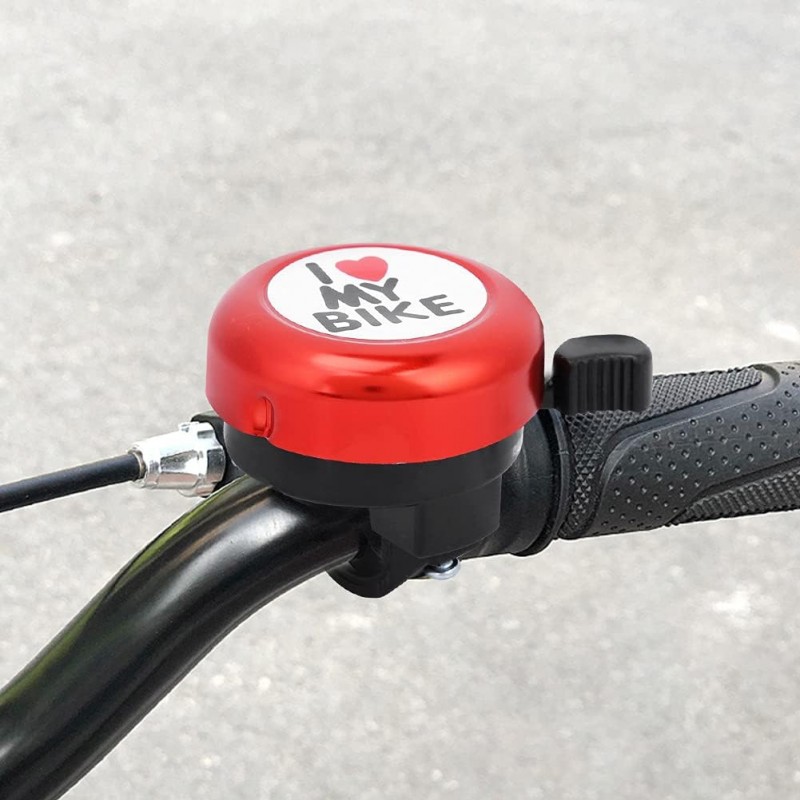 Kmt Style Campanello bici 2PZ manuale in alluminio colorato manubri...