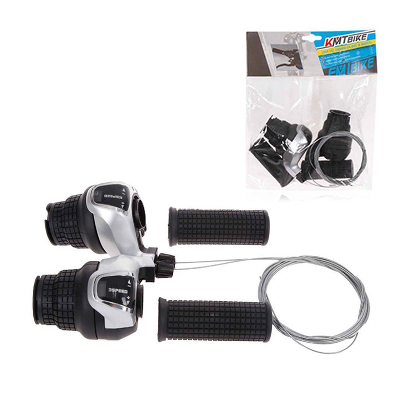 Coppia Comandi Cambio Bici MTB Bicicletta Manopole 6x3 Marce manopole maniglia