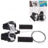 Coppia Comandi Cambio Bici MTB Bicicletta Manopole 6x3 Marce manopo...