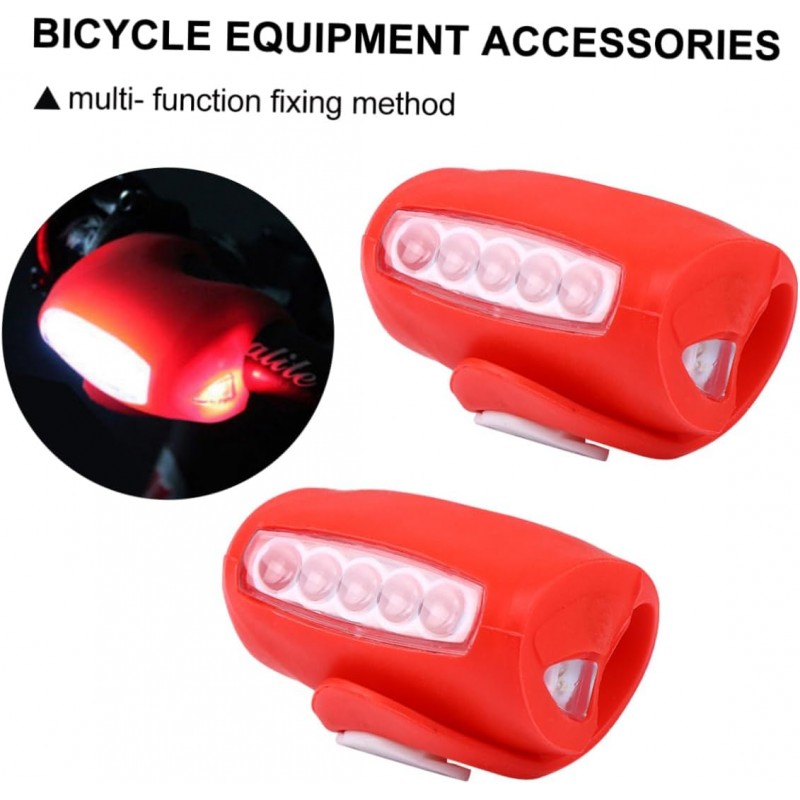 Fanale Anteriore Bici On Bike A Led Bianchi – Universale, 5 Led, Nuovo