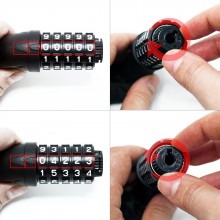 Catena Antifurto sicurezza per moto scooter bici in acciaio combinazione 100cm