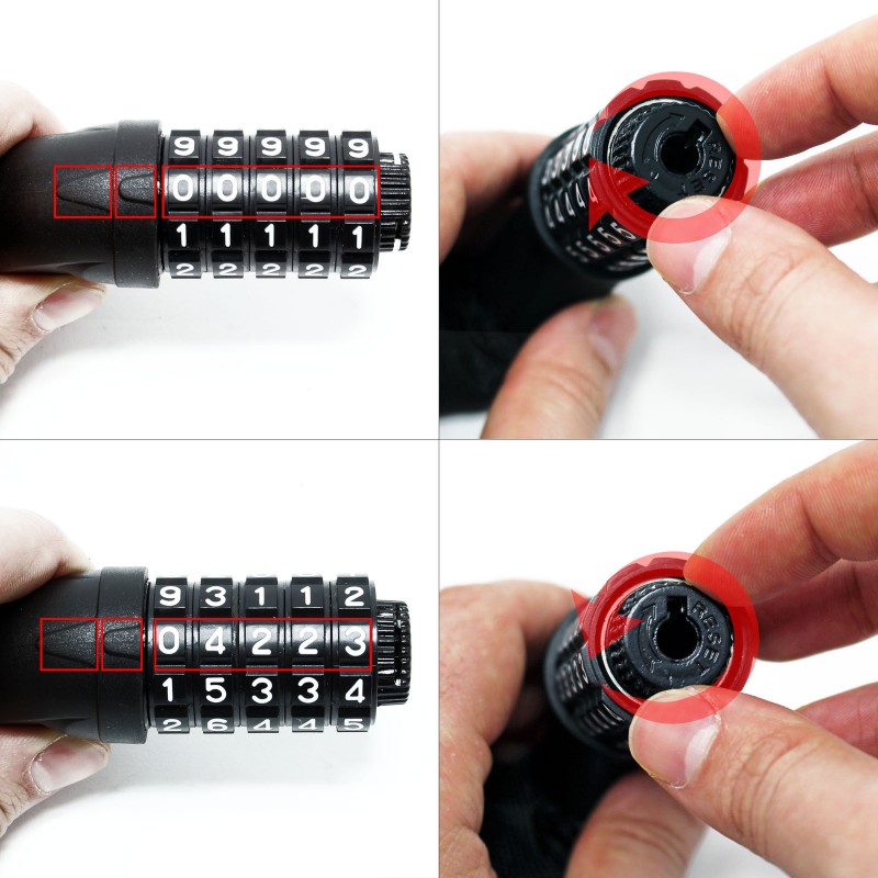 Kmt Style Catena Antifurto sicurezza per moto scooter bici in accia...