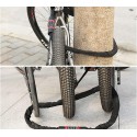 Catena Antifurto sicurezza per moto scooter bici in acciaio combinazione 100cm