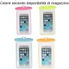 Custodia cover smartphone impermeabile subacquea cellulare bustina ermetica 6"