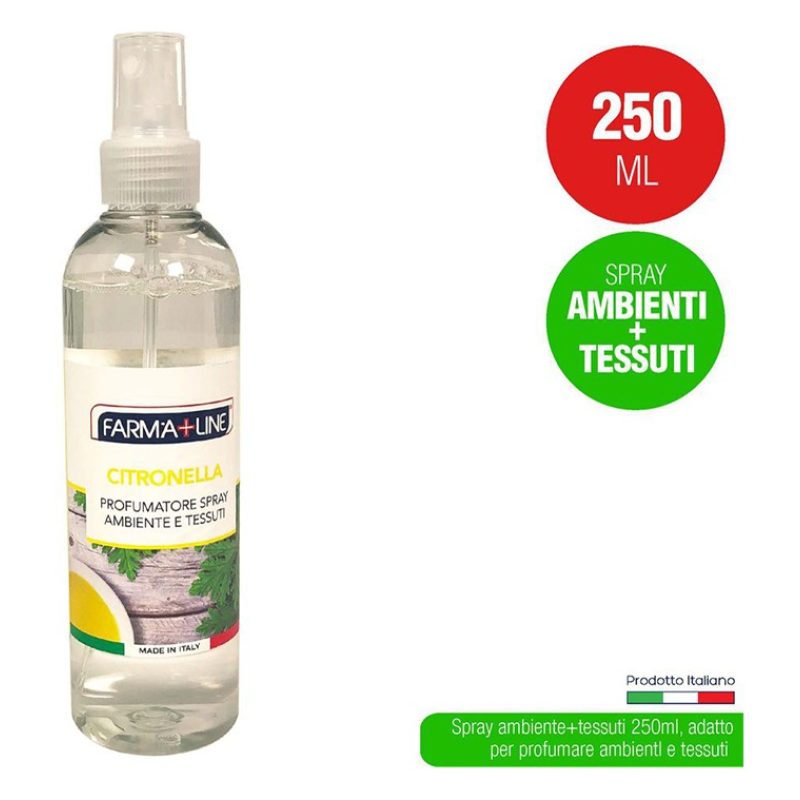 Farma+Line Set 4 Pezzi Acqua Profumata Spray ambienti tessuti deodo...