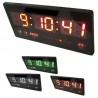 Orologio digitale parete Led datario temperatura giorno rosso verde bianco luce