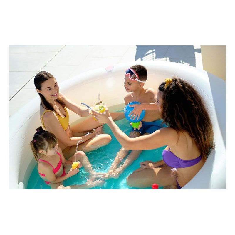 Bestway Piscina Per Bambini Fantasia Rainbow Rotonda 206x51 cm Da G...
