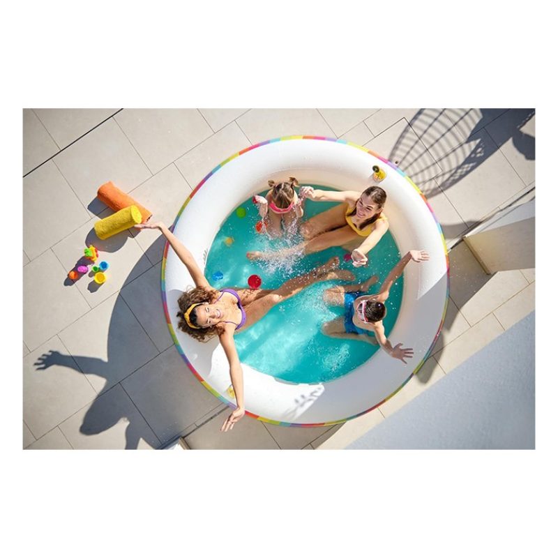 Bestway Piscina Per Bambini Fantasia Rainbow Rotonda 206x51 cm Da G...