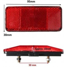 Catadiottro Catarifrangente Portapacchi Posteriore riflettore Bici MTB City Bike