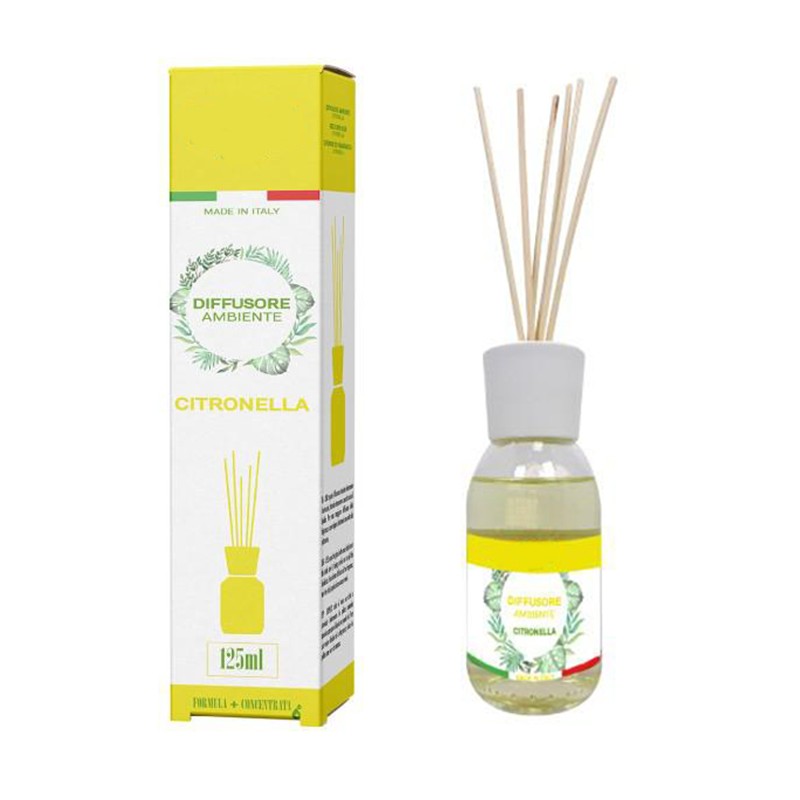 Profumatore ambiente con bastoncini Diffusore Bergamotto di Calabria deodorante