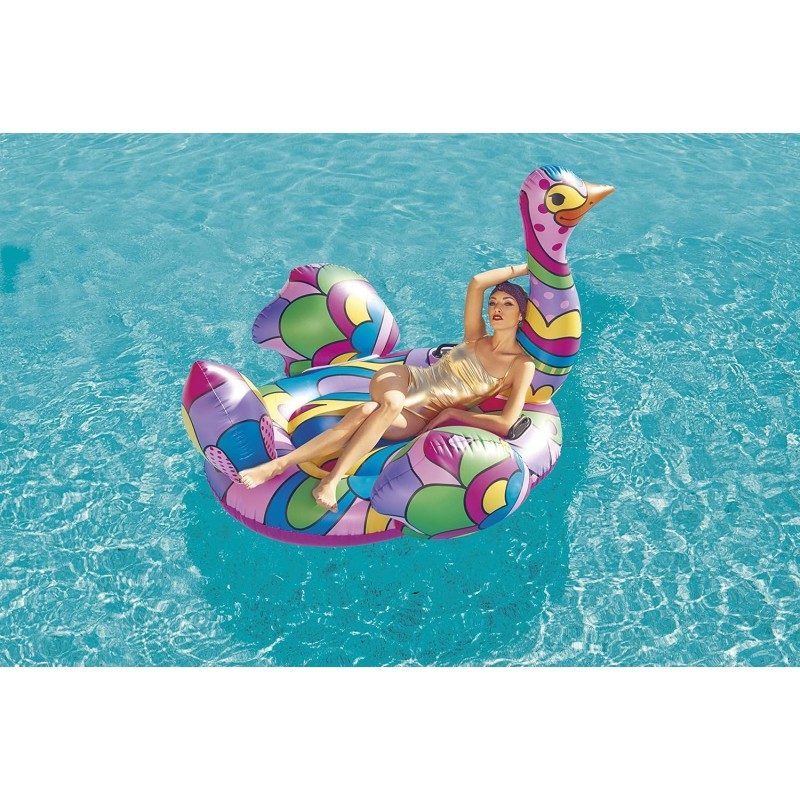 Bestway Salvagente Gonfiabile Cavalcabile struzzo 190x166 cm Bestwa...