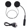 Auricolare moto scooter cuffie microfono chiamata bluetooth ricaricabili casco