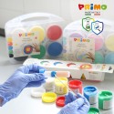 Colori a dita 6 colori da 100g in barattoli per bambini lavabili colori perlati