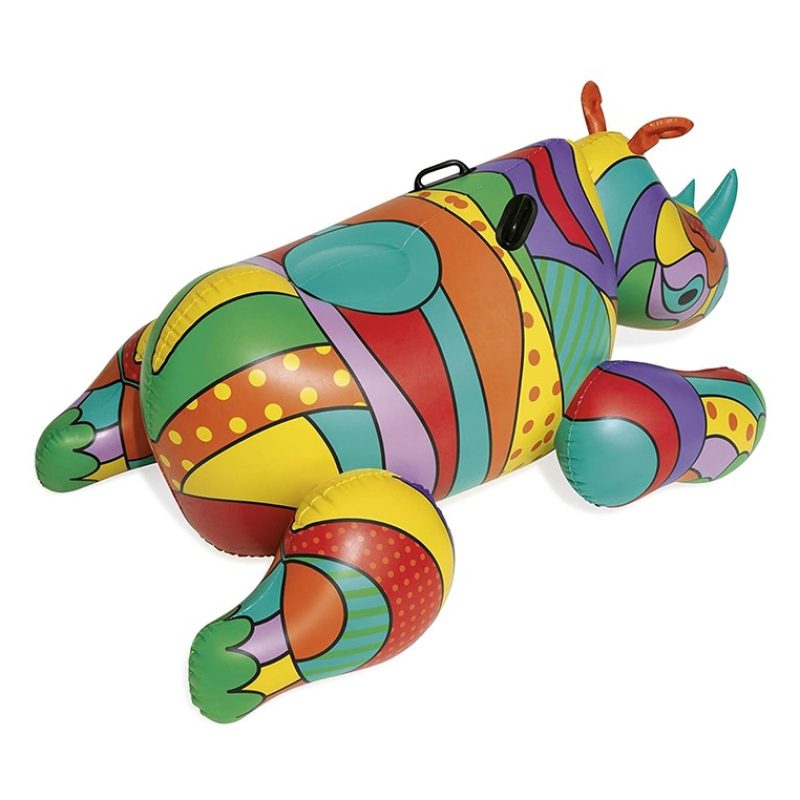 Bestway Salvagente Gonfiabile Cavalcabile 201x102 cm Pop art barcel...