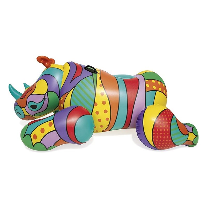 Bestway Salvagente Gonfiabile Cavalcabile 201x102 cm Pop art barcel...