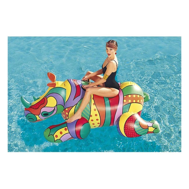 Bestway Salvagente Gonfiabile Cavalcabile 201x102 cm Pop art barcel...