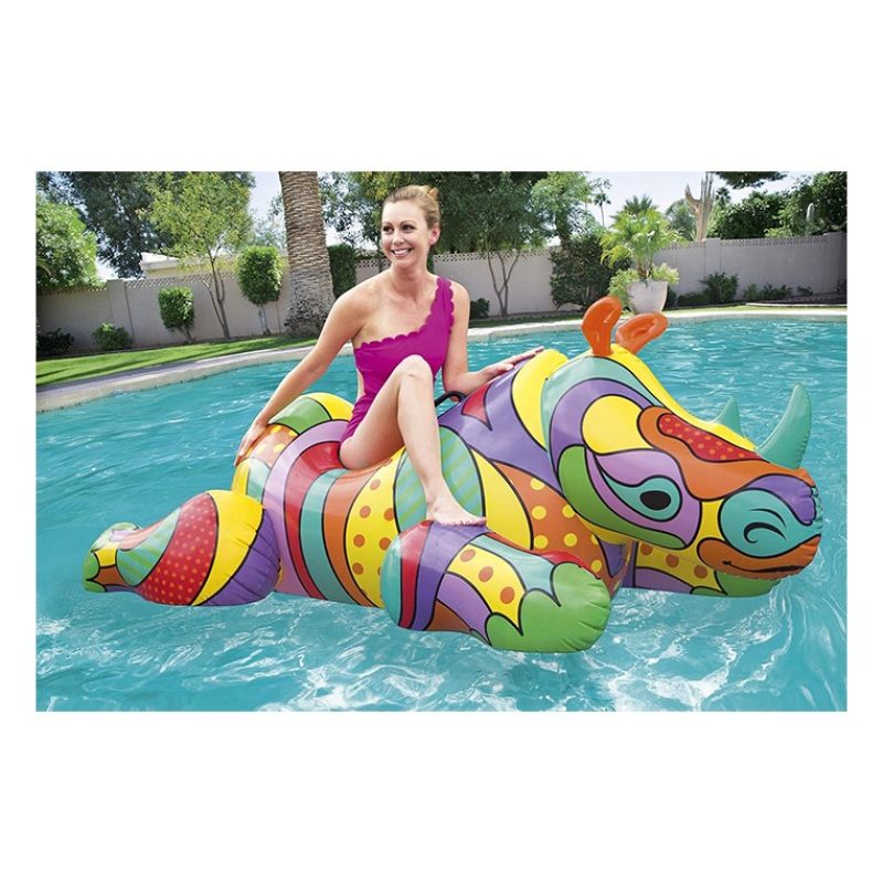 Bestway Salvagente Gonfiabile Cavalcabile 201x102 cm Pop art barcel...