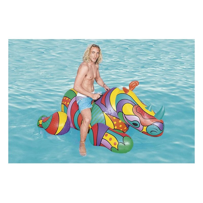 Bestway Salvagente Gonfiabile Cavalcabile 201x102 cm Pop art barcel...