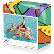 Salvagente Gonfiabile Cavalcabile 201x102 cm Pop art barcellona Rinoceronte