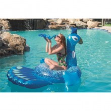 Salvagente Gonfiabile Cavalcabile Pavone 198x164 cm Bestway piscina mare