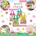Sacchetti Regalo Di Pasqua 12 pz Pasquali Con Manici in TNT colorati per uova