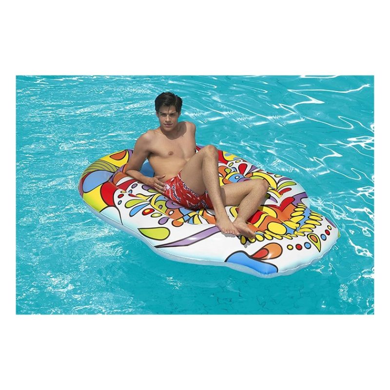 Bestway Salvagente Gonfiabile Cavalcabile 193x141 cm Pop art barcel...