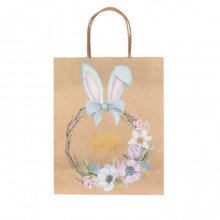 Sacchetti Regalo Di Pasqua 12 pz Pasquali Con Manici incarta kraft per uova