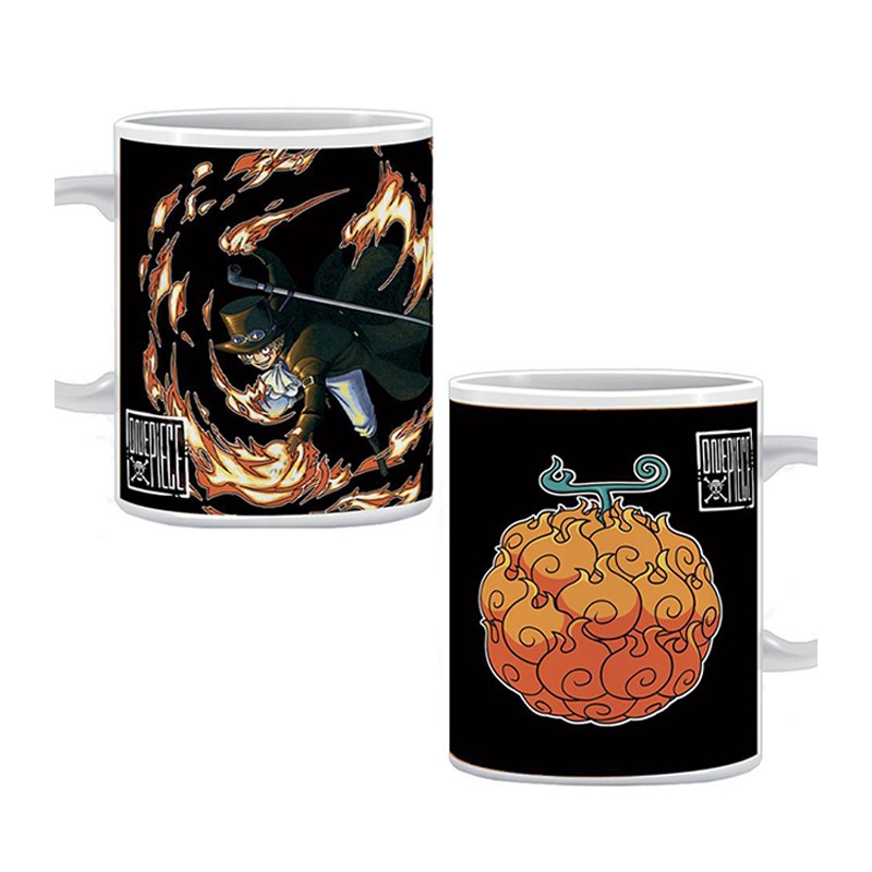 Tazza One Piece Frutto del diavolo 325ml in ceramica colorata da colazione regalo
