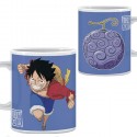 Tazza One Piece Luffy Frutto diavolo 325ml ceramica colorata colazione regalo