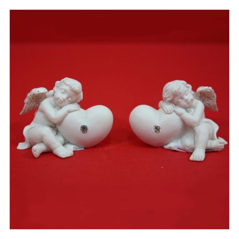 Set bomboniere 24 pz angeli angioletto statuette per comunione matr...