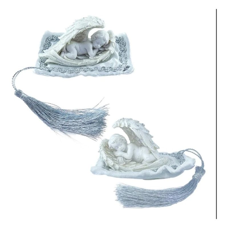 Hongu Set bomboniere 24 pz angelo angioletto che dorme statuetta co...