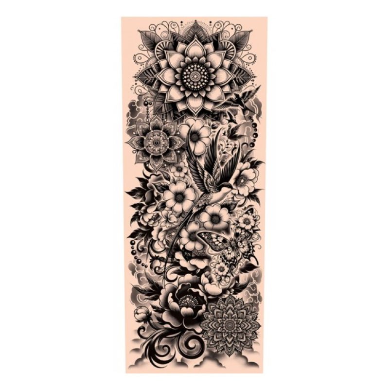 Guirca Tatuaggio Maniche Uomo Donna nylon Temporaneo Finto Tatoo Co...