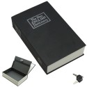 Libro nero cassaforte cassa sicurezza forma libreria chiavi alluminio plastica