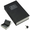 Libro nero cassaforte cassa sicurezza forma libreria chiavi alluminio plastica