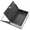 Libro nero cassaforte cassa sicurezza forma libreria chiavi alluminio plastica