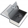 Libro nero cassaforte cassa sicurezza forma libreria chiavi alluminio plastica