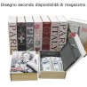 Libro nero cassaforte cassa sicurezza forma libreria chiavi alluminio plastica