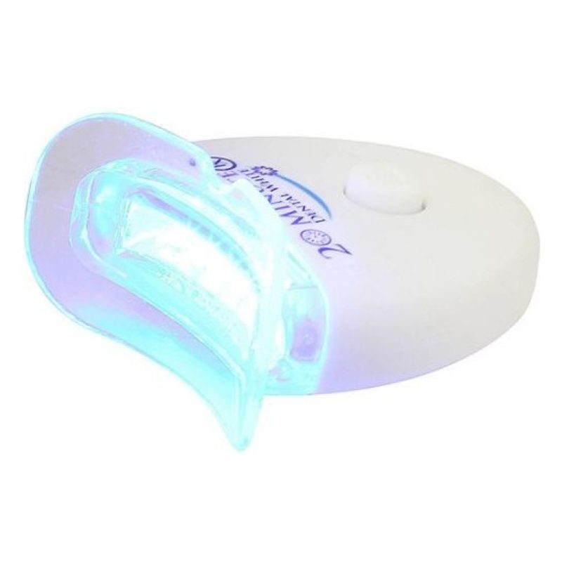 Trattamento sbiancante denti 20 minuti LED KIT luce vitamina E gel veloce