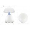 Lampada fungo cromatica interruttore touch LED colore ricaricabile sfumata sonno