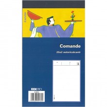 100 Blocco Comande 25x2 Copie Autoricalcante Edipro E5913 Blocchi Fogli Ufficio