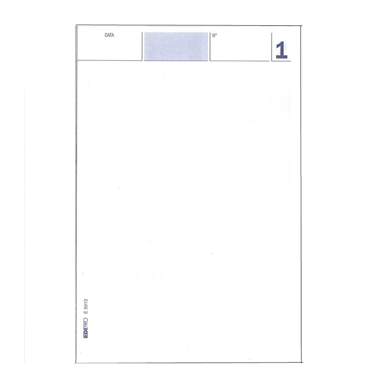 100 Blocco Comande 25x2 Copie Autoricalcante Edipro E5913 Blocchi F...